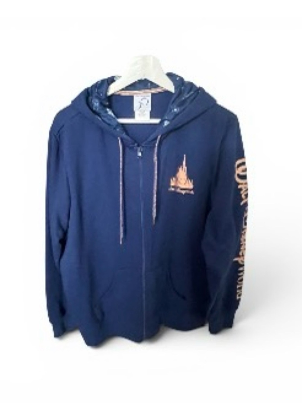 Disney 50th Anniversary Navy Blue Zip-Up Hoodie